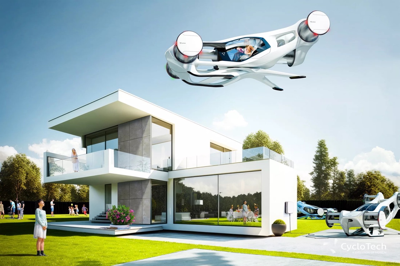 CycloTech เปิดตัวแนวคิดยานยนต์อากาศ eVTOL - carwizard
